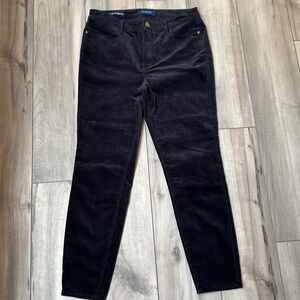 Talbots Corduroy Pants High Waist Jegging Ankle in Black New Condition